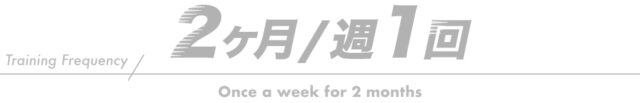 2か月週1回